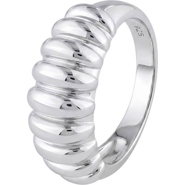 JOBO Silberring Statement Ring, 925 Silber rhodiniert