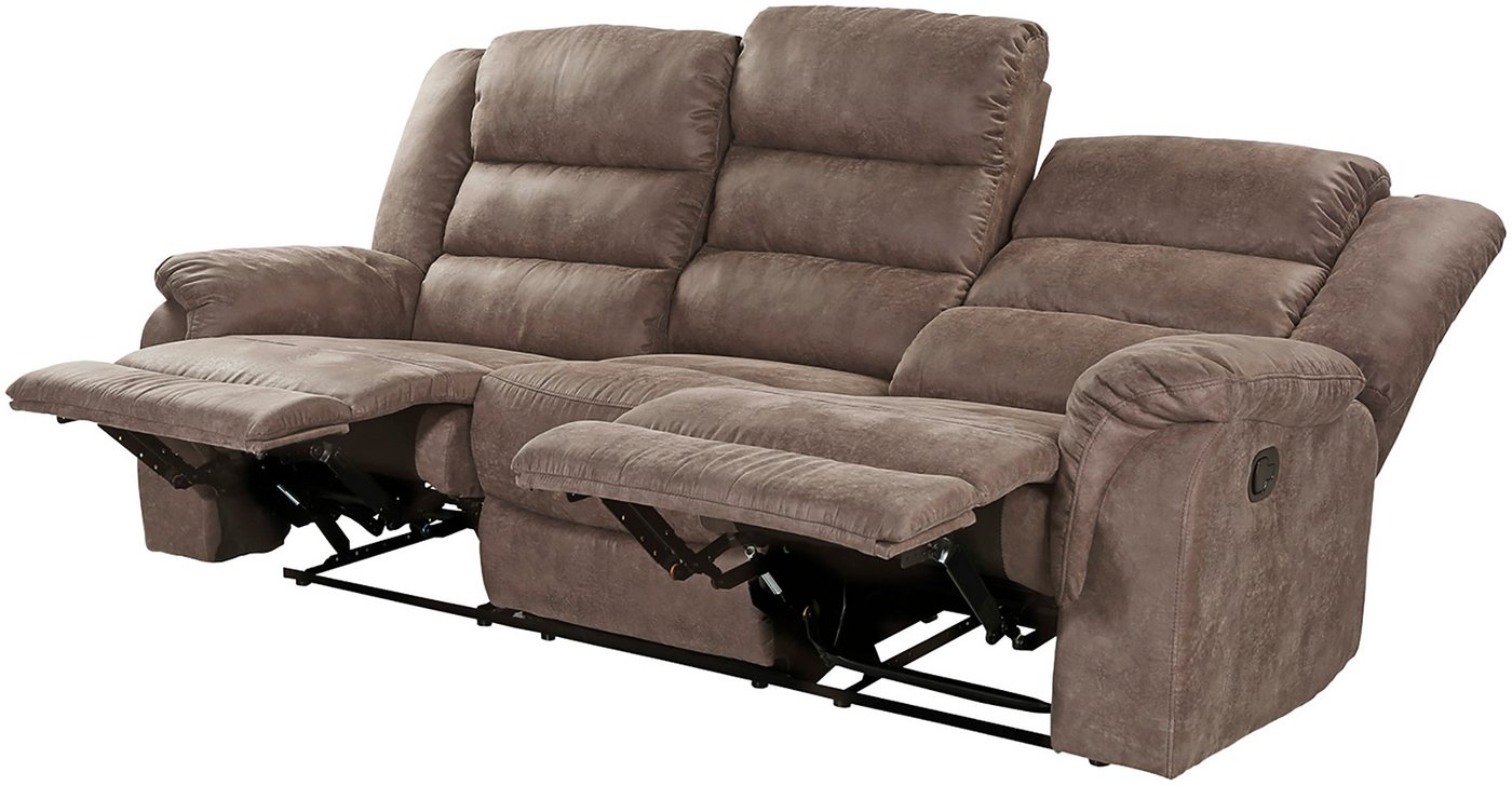 Jockenhöfer Gruppe 3-Sitzer Cleveland, B: 212 cm, mit Relax- & Liegefunktion, Federkern-Polsterung – Bild 4 von 5
