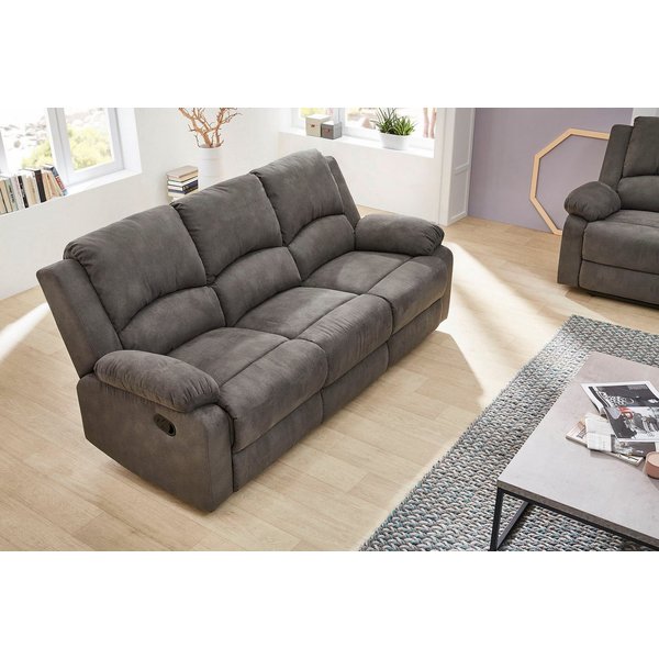 Jockenhöfer Gruppe 3-Sitzer Dakota, B: 204 cm, 2 Recliner-Sitze, Relaxfunktion, Liegefunktion, Tonnentaschenfederkern, hoher Komfort