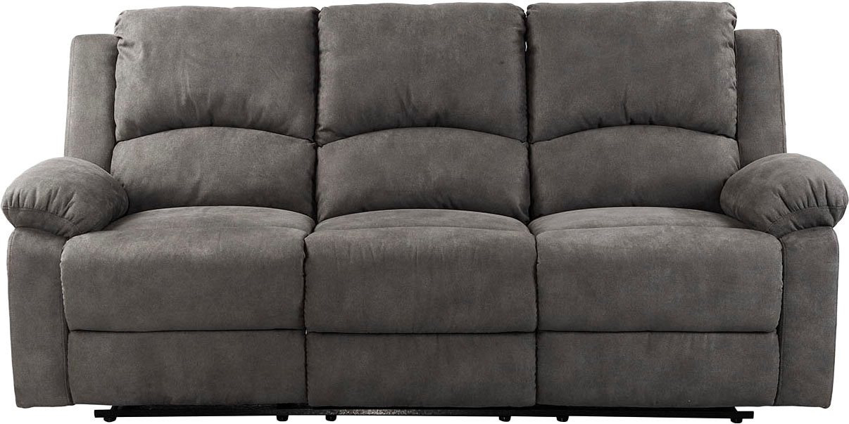 Jockenhöfer Gruppe 3-Sitzer Dakota, B: 204 cm, 2 Recliner-Sitze, Relaxfunktion, Liegefunktion, Tonnentaschenfederkern, hoher Komfort – Bild 4 von 5