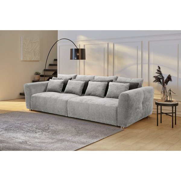 Jockenhöfer Gruppe Big-Sofa Gulliver, B: 298 cm, mit Zierkissen, Federkernpolsterung für angenehmen Sitzkomfort