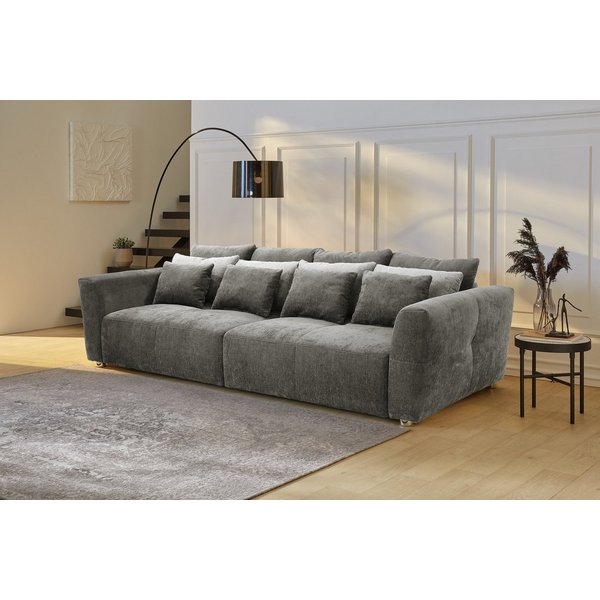 Jockenhöfer Gruppe Big-Sofa Gulliver, B: 298 cm, mit Zierkissen, Federkernpolsterung für angenehmen Sitzkomfort
