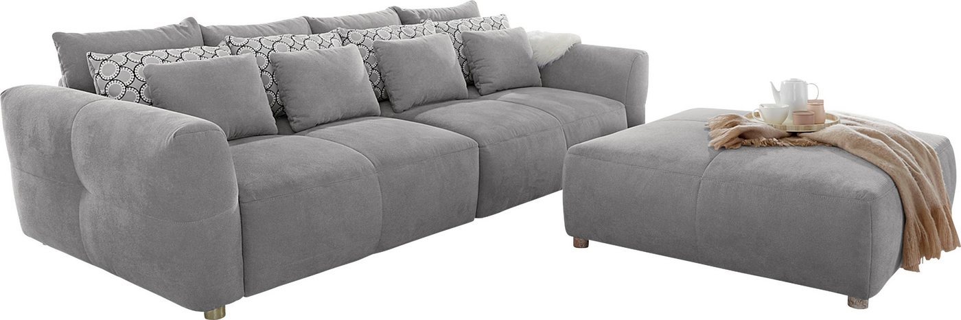 Jockenhöfer Gruppe Big-Sofa Gulliver, B: 298 cm, mit Zierkissen, Federkernpolsterung für angenehmen Sitzkomfort – Bild 3 von 5