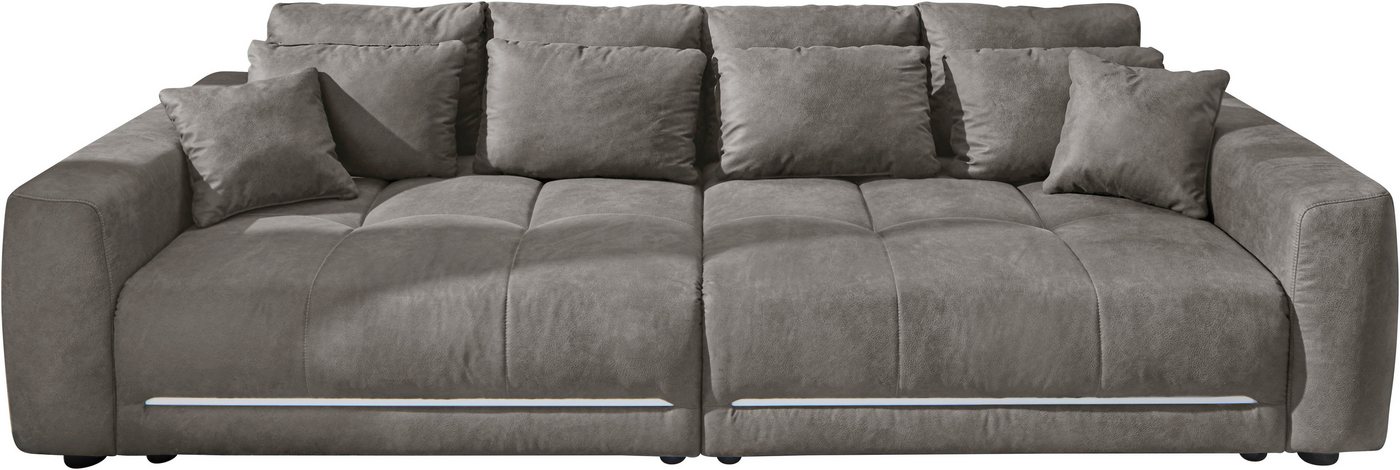 Jockenhöfer Gruppe Big-Sofa Lumina, XXL, B: 294 cm, mit LED-RGB-Beleuchtung, Liegefläche 120x240cm, Mega-Sofa, inklusive Federkernpolsterung und 10 Kissen – Bild 2 von 5