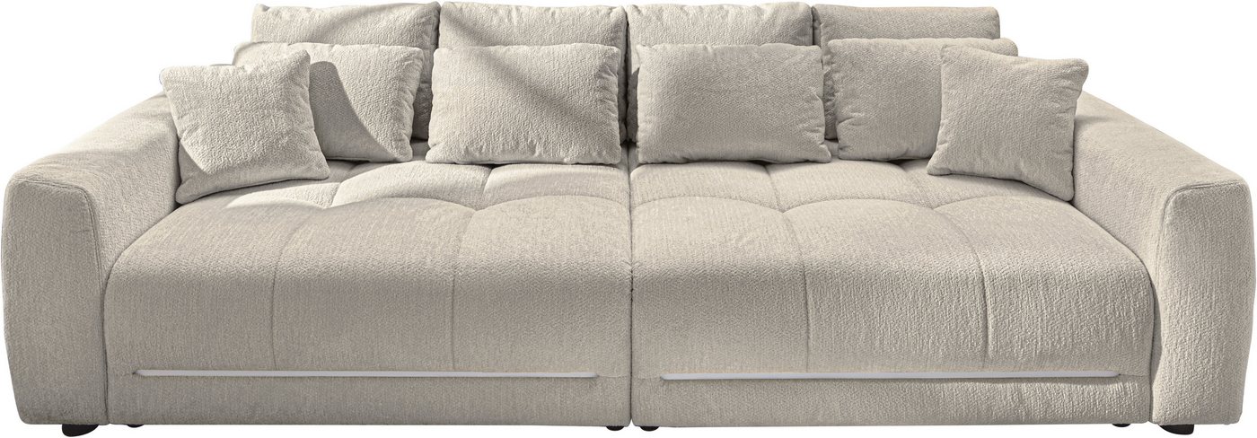Jockenhöfer Gruppe Big-Sofa Lumina, XXL, B: 294 cm, mit LED-RGB-Beleuchtung, Liegefläche 120x240cm, Mega-Sofa, inklusive Federkernpolsterung und 10 Kissen – Bild 3 von 5