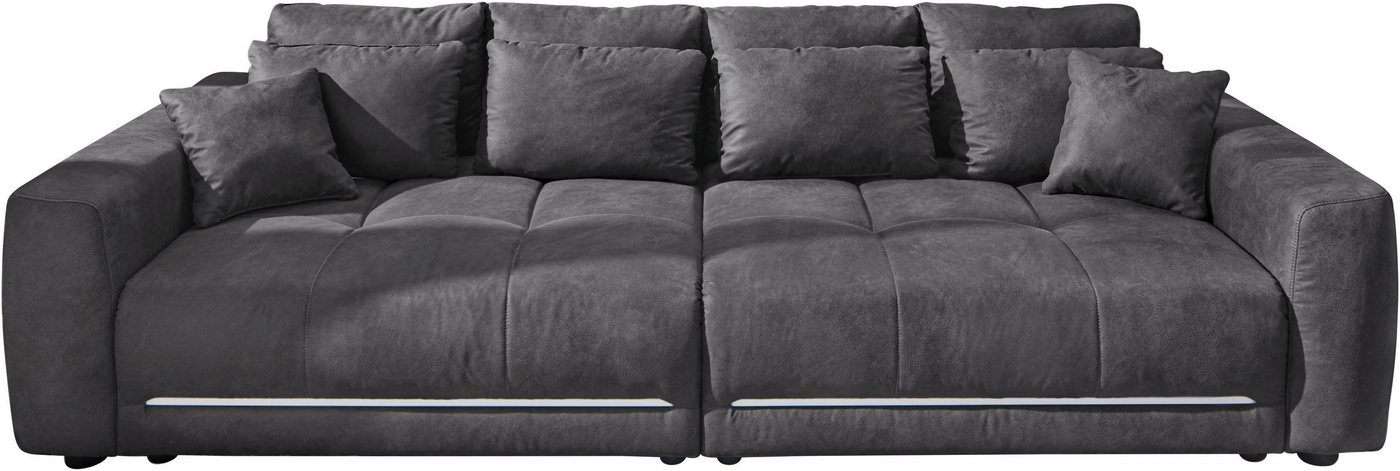 Jockenhöfer Gruppe Big-Sofa Lumina, XXL, B: 294 cm, mit LED-RGB-Beleuchtung, Liegefläche 120x240cm, Mega-Sofa, inklusive Federkernpolsterung und 10 Kissen – Bild 2 von 5