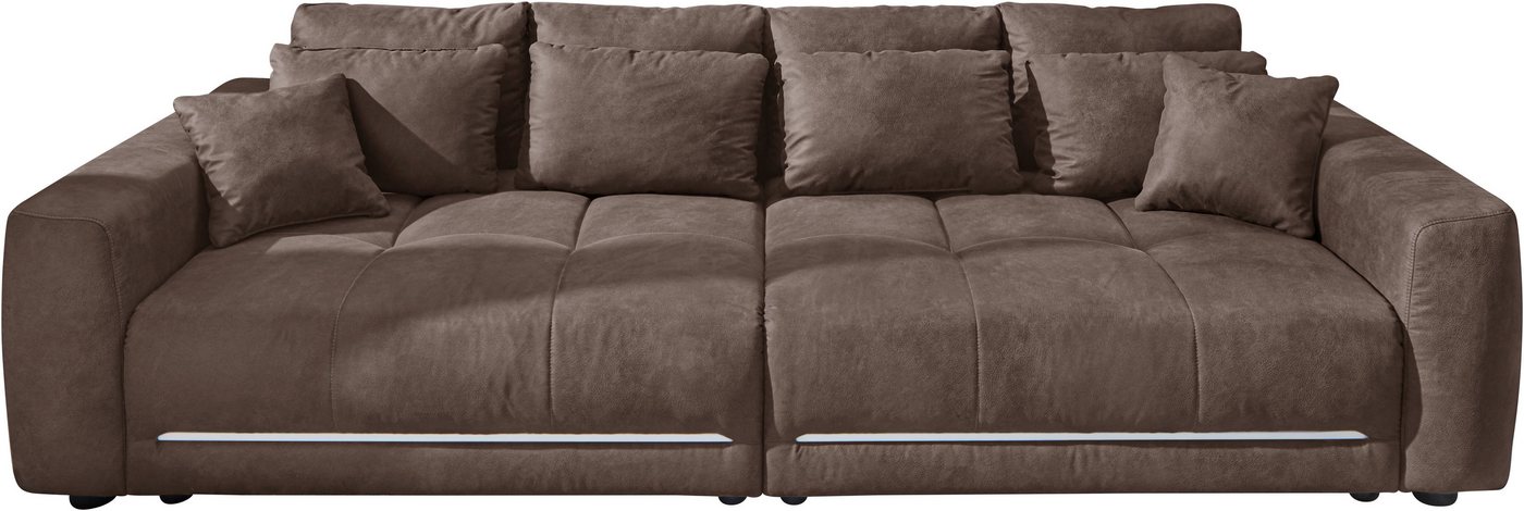 Jockenhöfer Gruppe Big-Sofa Lumina, XXL, B: 294 cm, mit LED-RGB-Beleuchtung, Liegefläche 120x240cm, Mega-Sofa, inklusive Federkernpolsterung und 10 Kissen – Bild 3 von 5