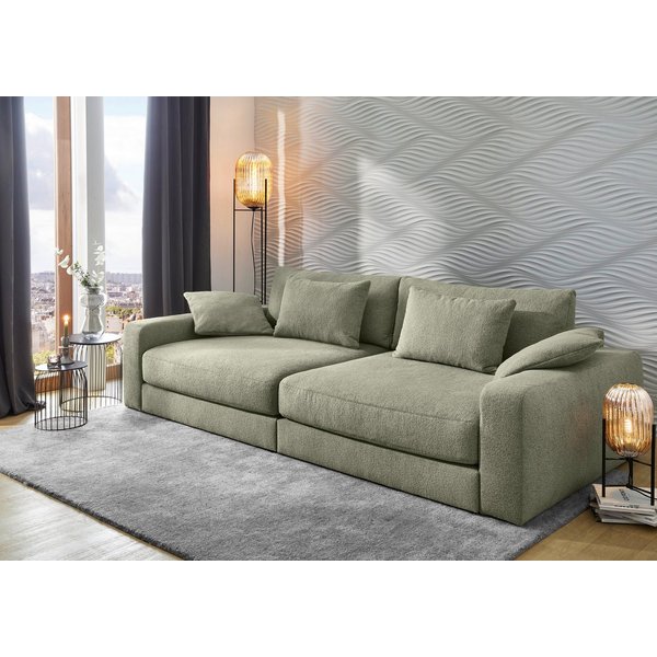 Jockenhöfer Gruppe Big-Sofa Milano XXL, B: 290 cm, Megasofa, Loungesofa, mit Zierkissen, Relaxfläche 120x240 cm, Federkern