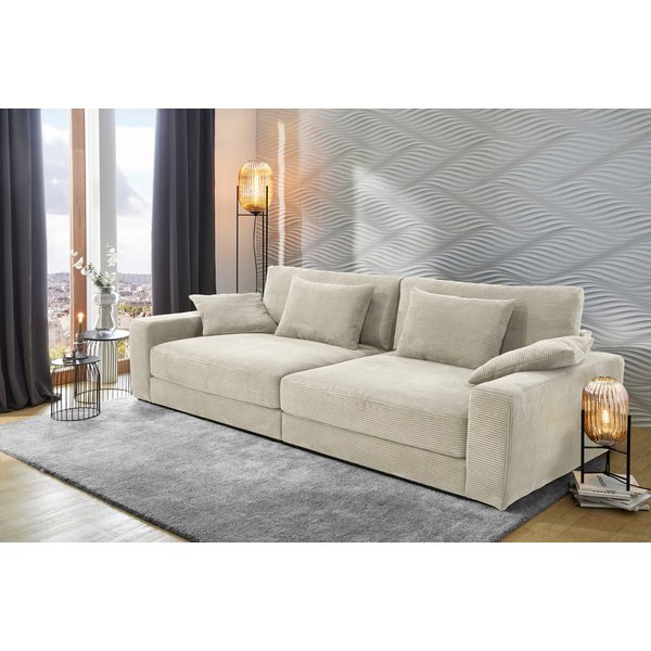 Jockenhöfer Gruppe Big-Sofa Milano XXL, B: 290 cm, Megasofa, Loungesofa, mit Zierkissen, Relaxfläche 120x240 cm, Federkern
