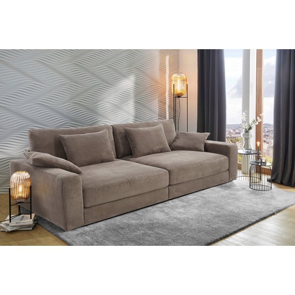 Jockenhöfer Gruppe Big-Sofa Milano XXL, B: 290 cm, Megasofa, Loungesofa, mit Zierkissen, Relaxfläche 120x240 cm, Federkern