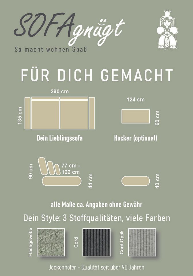 Jockenhöfer Gruppe Big-Sofa Milano XXL, B: 290 cm, Megasofa, Loungesofa, mit Zierkissen, Relaxfläche 120x240 cm, Federkern – Bild 5 von 5