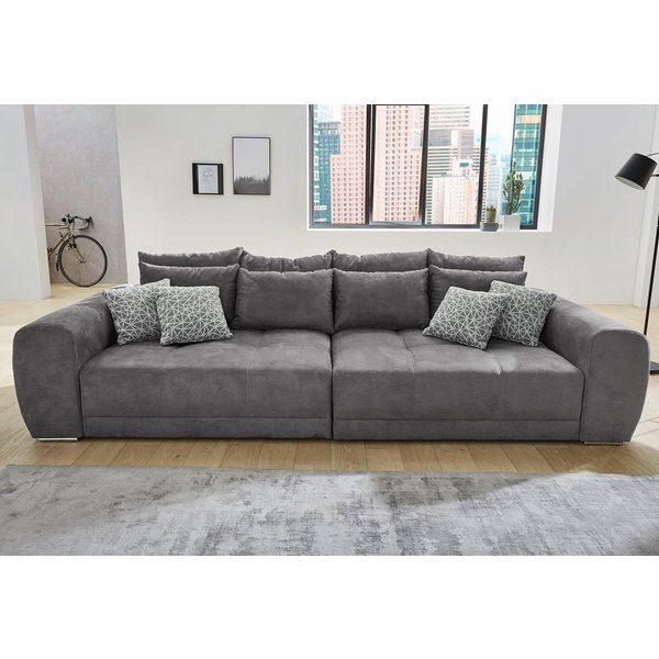 Jockenhöfer Gruppe Big-Sofa Moldau, B. 306 cm, mit Federkernpolsterung, Liegefläche 120x240 cm, Mega-Sofa im XXL-Format, Federkern, 12 Kissen
