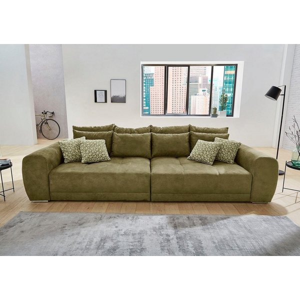 Jockenhöfer Gruppe Big-Sofa Moldau, B. 306 cm, mit Federkernpolsterung, Liegefläche 120x240 cm, Mega-Sofa im XXL-Format, Federkern, 12 Kissen
