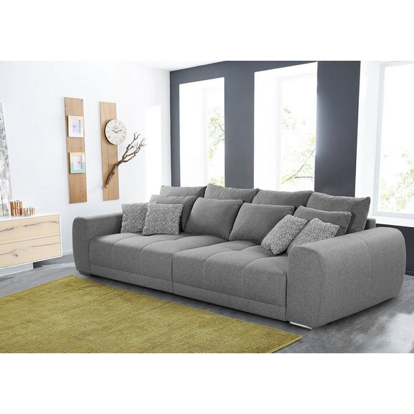 Jockenhöfer Gruppe Big-Sofa Moldau, B. 306 cm, mit Federkernpolsterung, Liegefläche 120x240 cm, Mega-Sofa im XXL-Format, Federkern, 12 Kissen