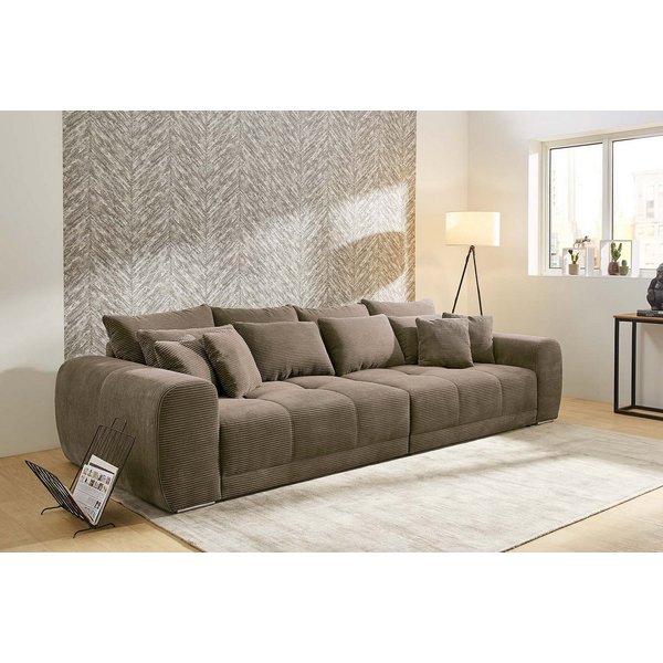 Jockenhöfer Gruppe Big-Sofa Moldau, B. 306 cm, mit Federkernpolsterung, Liegefläche 120x240 cm, Mega-Sofa im XXL-Format, Federkern, 12 Kissen