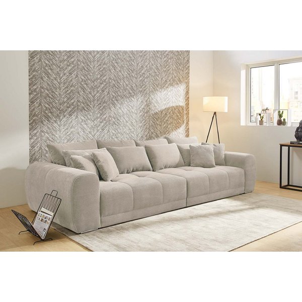 Jockenhöfer Gruppe Big-Sofa Moldau, B. 306 cm, mit Federkernpolsterung, Liegefläche 120x240 cm, Mega-Sofa im XXL-Format, Federkern, 12 Kissen