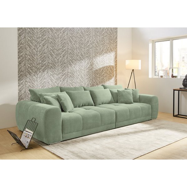 Jockenhöfer Gruppe Big-Sofa Moldau, B. 306 cm, mit Federkernpolsterung, Liegefläche 120x240 cm, Mega-Sofa im XXL-Format, Federkern, 12 Kissen