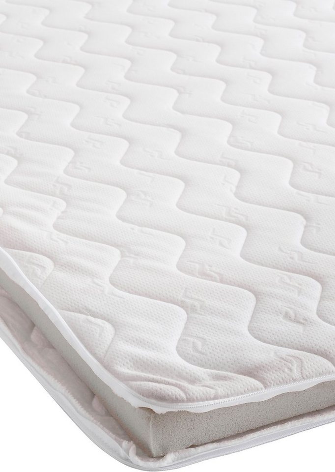 Jockenhöfer Gruppe Boxspringbett AMELIE, mit Bettkasten & Bonnell-Federkernmatratze, mit PUR-Schaum-Topper, Cord-oder Struktur-Bezug, 120/140 cm x 200 cm – Bild 4 von 5