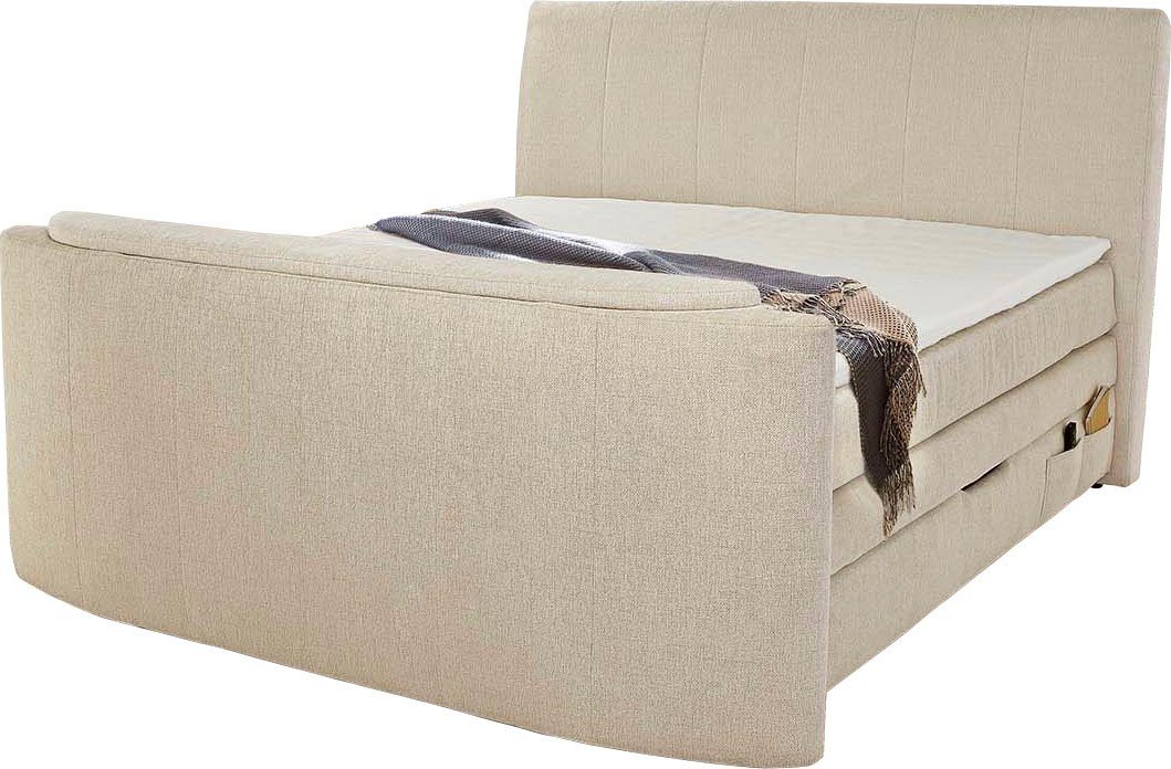 Jockenhöfer Gruppe Boxspringbett BEL AIR, Stauraumbett mit Bettkasten und TV-Lift, inkl. 7-Zonen-TTFK-Matratze H3/H4 und Kaltschaumtopper, 180cm x 200cm – Bild 2 von 5