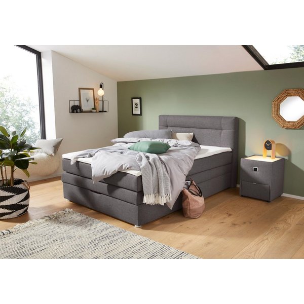 Jockenhöfer Gruppe Boxspringbett Carmen, mit Bettkasten und Topper, erhältlich in 120 & 140cm Breite