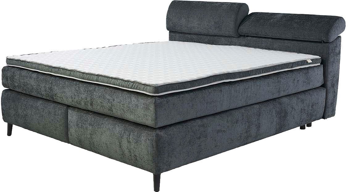 Jockenhöfer Gruppe Boxspringbett DIVA, inkl. 7-Zonen-TTFK-Matratze H3/H4 und Topper, mit Kaltschaumtopper, höhenverstellbares Kopfteil, 140/180 cm x 200 cm – Bild 2 von 5