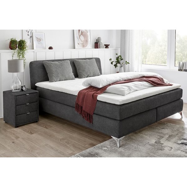Jockenhöfer Gruppe Boxspringbett "Elfie" inkl. Topper, erhältlich in den Breiten 90,140 & 180cm und diversen Farbvarianten