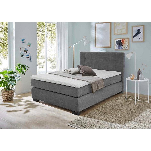 Jockenhöfer Gruppe Boxspringbett Family, inklusive 7-Zonen-TTFK-Matratzen und Kaltschaumtopper, erhältlich in den Breiten 120,140 & 180cm