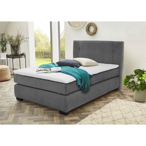 Jockenhöfer Gruppe Boxspringbett Family, inklusive 7-Zonen-TTFK-Matratzen und Kaltschaumtopper, erhältlich in den Breiten 120,140 & 180cm