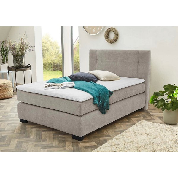 Jockenhöfer Gruppe Boxspringbett Family, inklusive 7-Zonen-TTFK-Matratzen und Kaltschaumtopper, erhältlich in den Breiten 120,140 & 180cm