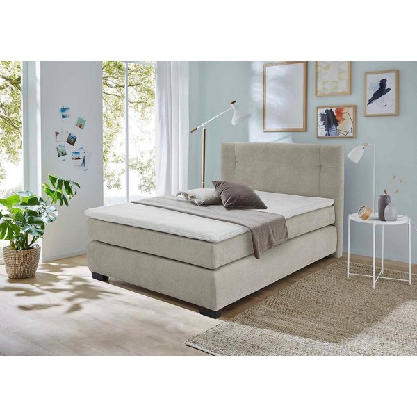 Jockenhöfer Gruppe Boxspringbett Family, inklusive 7-Zonen-TTFK-Matratzen und Kaltschaumtopper, erhältlich in den Breiten 120,140 & 180cm