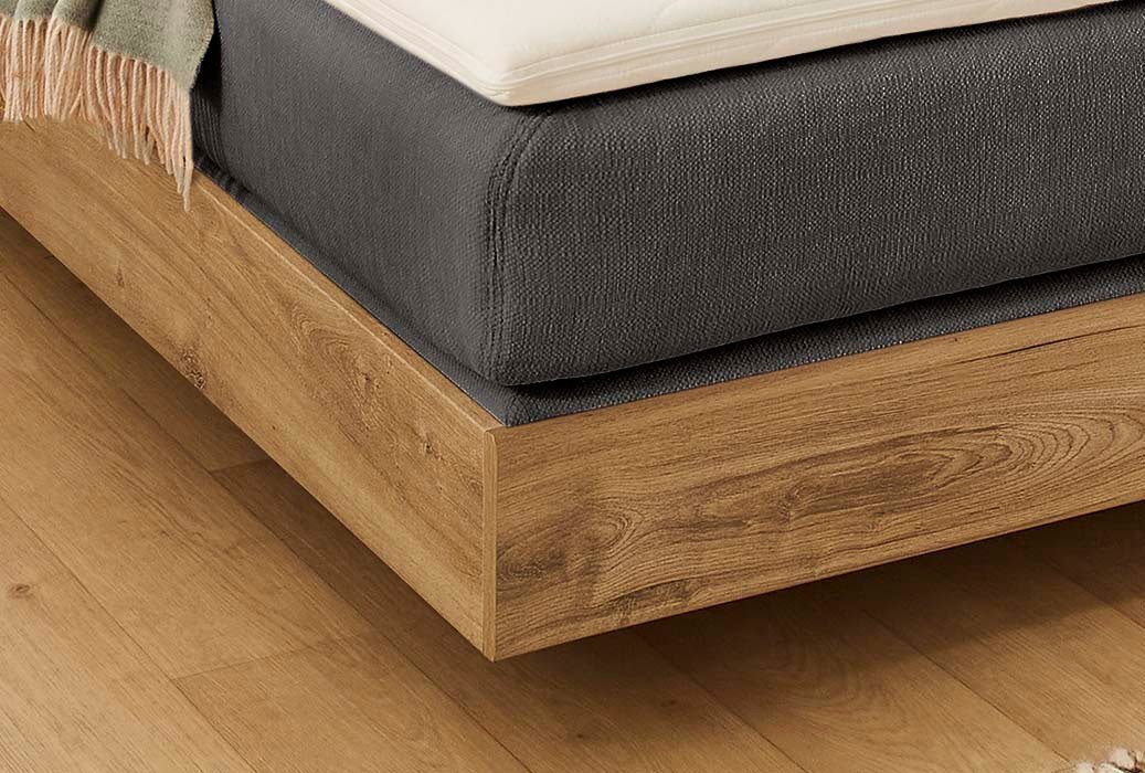 Jockenhöfer Gruppe Boxspringbett HETTY inkl. 7-Zonen-TTFK-Matratze H3/H4, mit Kaltschaum-Topper, schwebende Optik, Liegefläche 180 cm x 200 cm – Bild 3 von 5