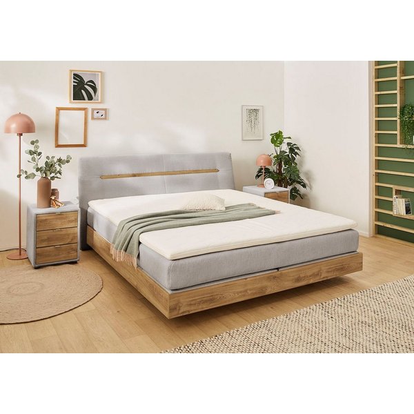Jockenhöfer Gruppe Boxspringbett Hetty erhältlich in der Größe 180x200cm, schwebende Optik, 7-Zonen-Matratze, Topper, mehrere Härtegrade wählbar