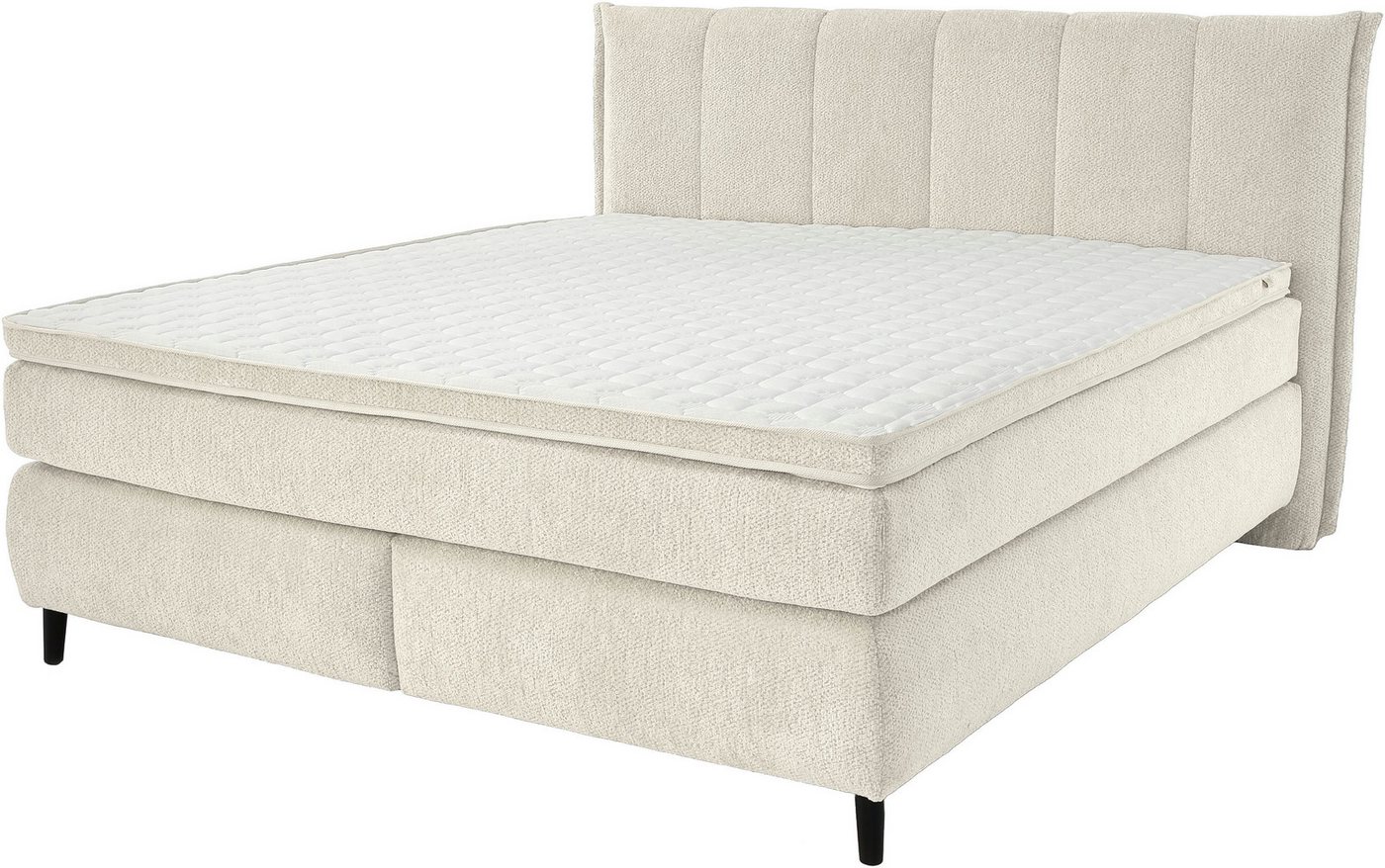 Jockenhöfer Gruppe Boxspringbett ISABELLA inkl. 7-Zonen-TTFK-Matratze H3/H4, mit Kaltschaum-Topper, Chenille-Bezug, 160/180 cm x 200 cm – Bild 2 von 5
