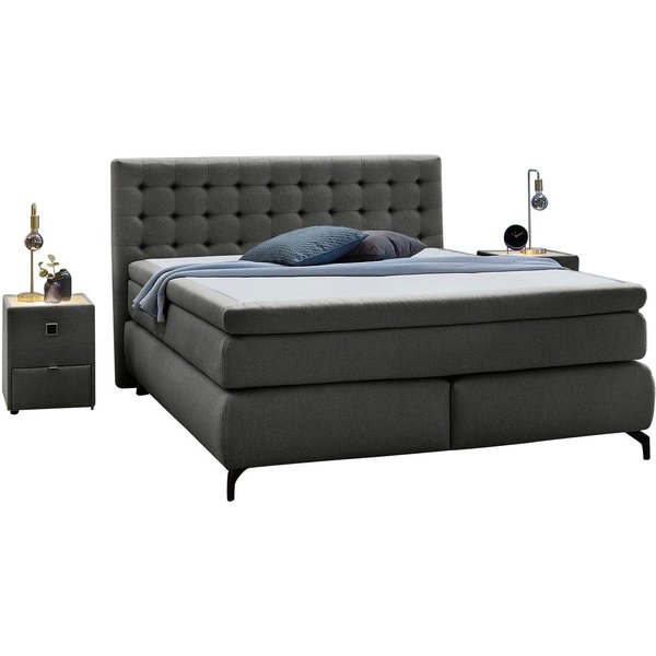 Jockenhöfer Gruppe Boxspringbett Jessica inklusive 9cm Kaltschaum-Topper, und 7-Zonen-TTFK-Matratze (H3,H3/H4 oder H4), Liegefläche 180x200cm