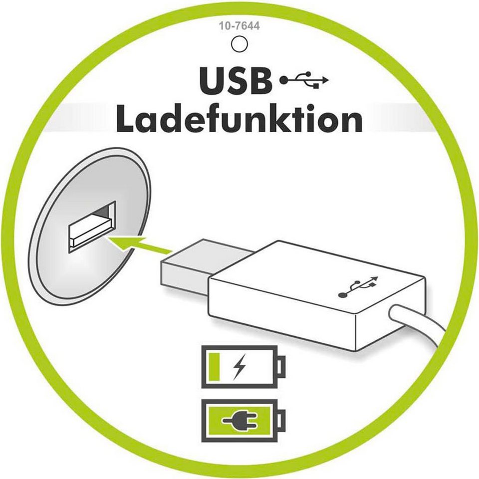 Jockenhöfer Gruppe Boxspringbett LIVIA inkl. 7-Zonen-TTFK-Matratze H3/H4, mit Topper, LED & 4x USB-Ports, Chenille-Bezug, 180 cm x 200 cm – Bild 3 von 5