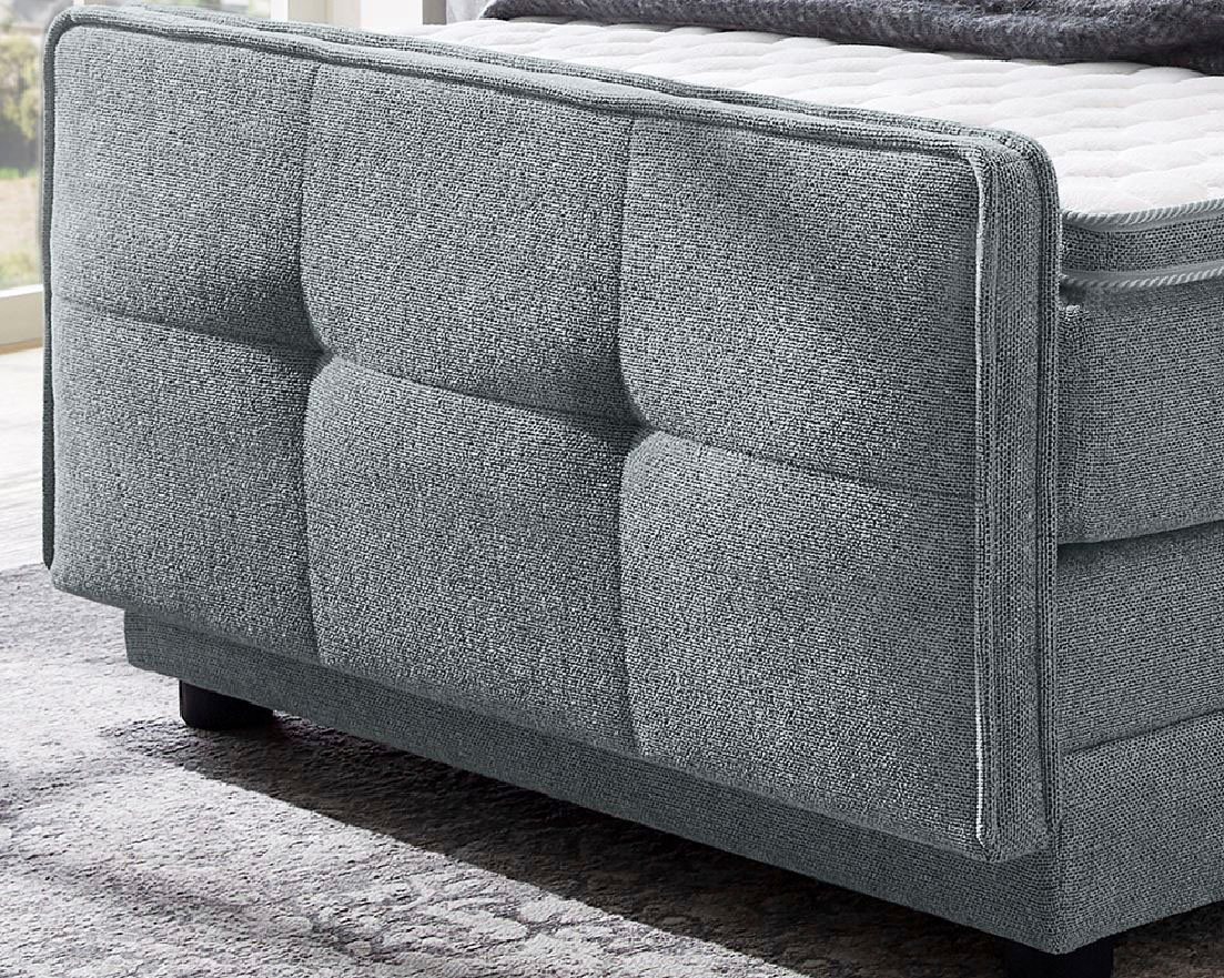 Jockenhöfer Gruppe Boxspringbett PALOMA, motorisch verstellbar, 7-Zonen-TTFK H4, 6 cm Kaltschaum-Topper, Strukturstoff-Bezug, 120/180 cm x 200 cm – Bild 2 von 5