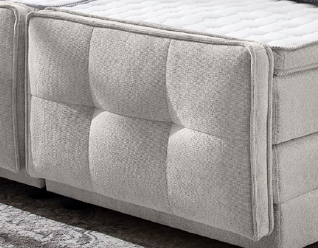 Jockenhöfer Gruppe Boxspringbett PALOMA, motorisch verstellbar, 7-Zonen-TTFK H4, 6 cm Kaltschaum-Topper, Strukturstoff-Bezug, 120/180 cm x 200 cm – Bild 2 von 5