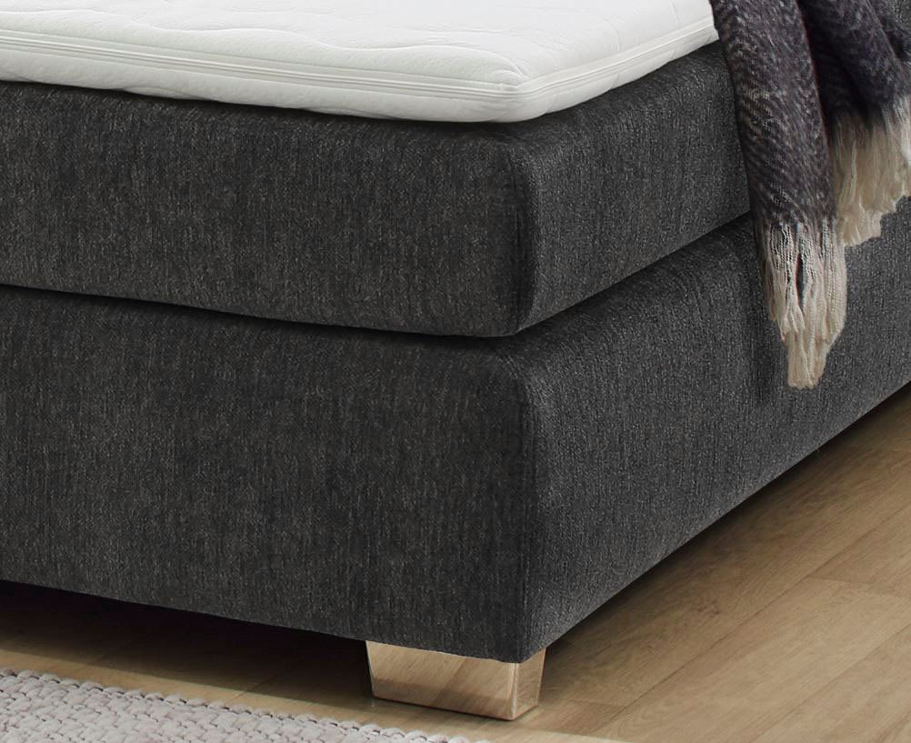 Jockenhöfer Gruppe Boxspringbett ROMANA, inkl. 7-Zonen-TTFK-Matratze H3/H4, Kaltschaumtopper, Chenille- oder Microfaser-Bezug, 160/180 cm x 200 cm – Bild 2 von 5