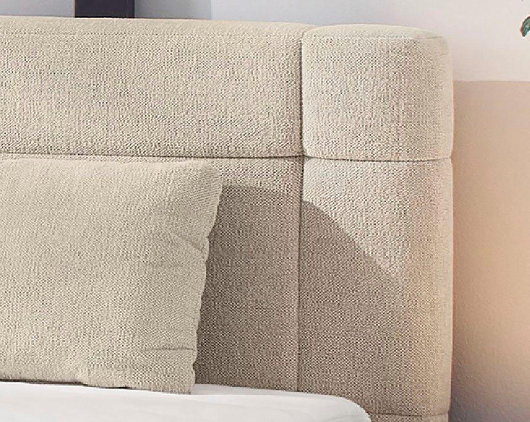 Jockenhöfer Gruppe Boxspringbett ROMANA, inkl. 7-Zonen-TTFK-Matratze H3/H4, Kaltschaumtopper, Chenille- oder Microfaser-Bezug, 160/180 cm x 200 cm – Bild 3 von 5