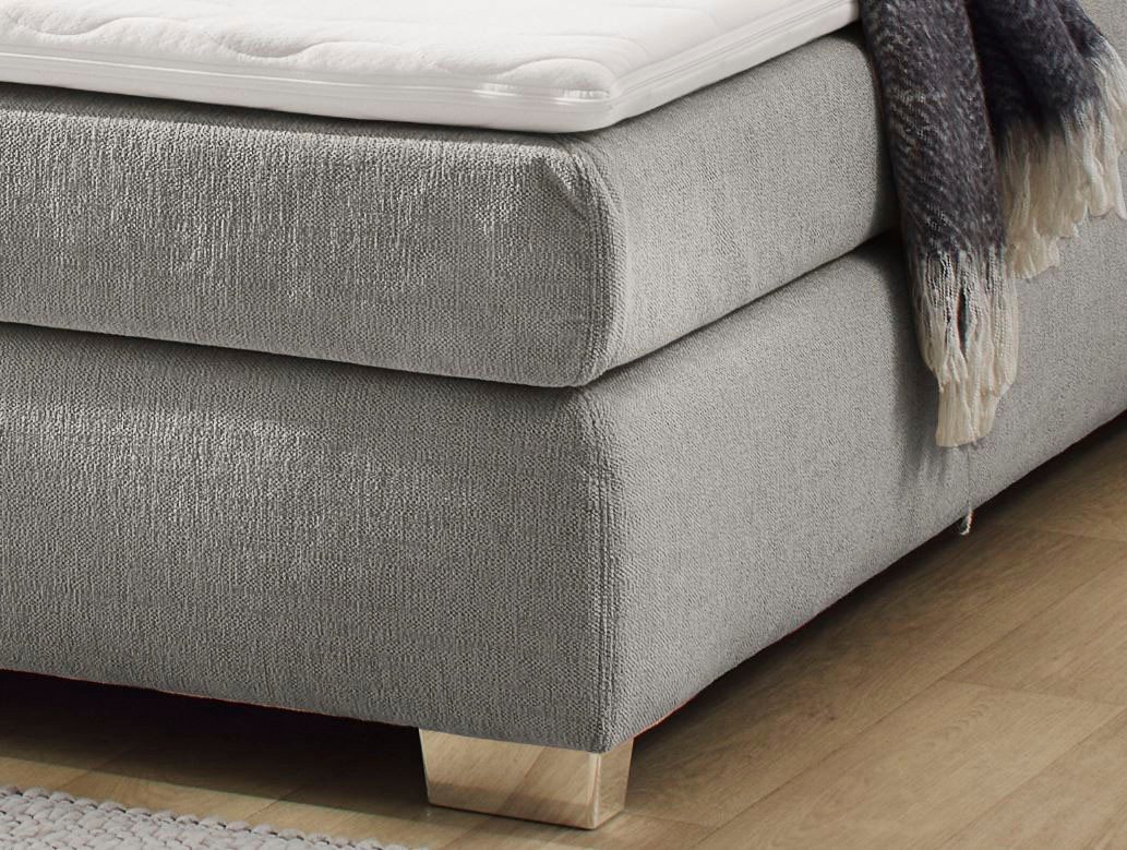 Jockenhöfer Gruppe Boxspringbett ROMANA, inkl. 7-Zonen-TTFK-Matratze H3/H4, Kaltschaumtopper, Chenille- oder Microfaser-Bezug, 160/180 cm x 200 cm – Bild 2 von 5