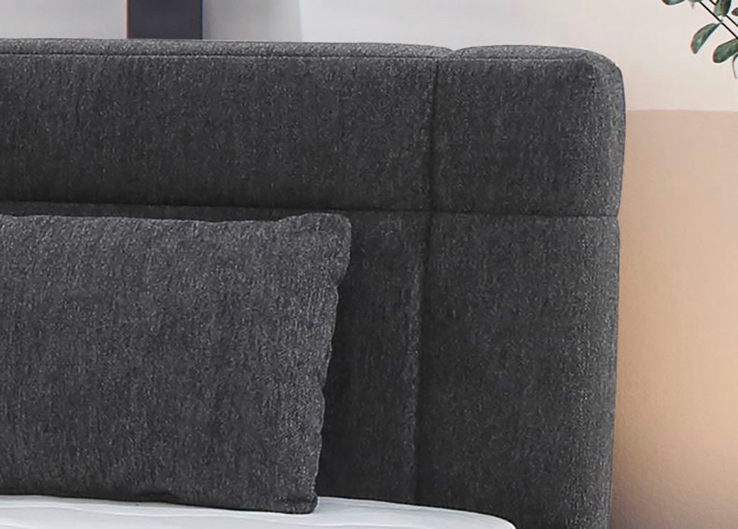 Jockenhöfer Gruppe Boxspringbett ROMANA, inkl. 7-Zonen-TTFK-Matratze H3/H4, Kaltschaumtopper, Chenille- oder Microfaser-Bezug, 160/180 cm x 200 cm – Bild 3 von 5