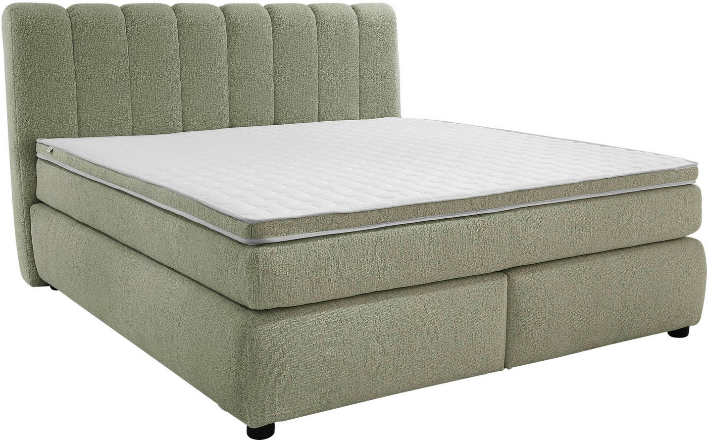 Jockenhöfer Gruppe Boxspringbett TILDA, wahlweise mit Bettkasten, mit Taschenfederkernmatratze H3-H4, mit Kaltschaumtopper, hochwertiger Strukturstoff-Bezug, 18 – Bild 2 von 5