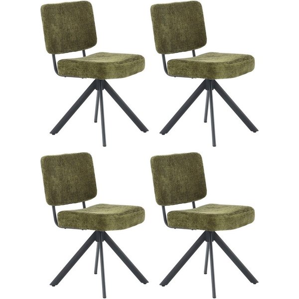 Jockenhöfer Gruppe Drehstuhl Gloria (Set, 4 St) (Set, 4 St), Inklusive Drehfunktion (360), Taschenfederkern, bis 150kg belastbar
