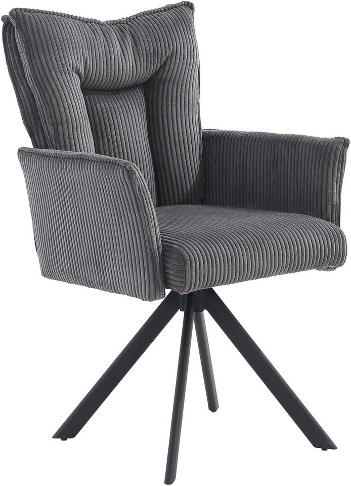 Jockenhöfer Gruppe Drehstuhl Marc (Set, 2 St) (Set, 2 St), Inklusive Drehfunktion (360), Taschenfederkern, bis 150kg belastbar – Bild 2 von 5