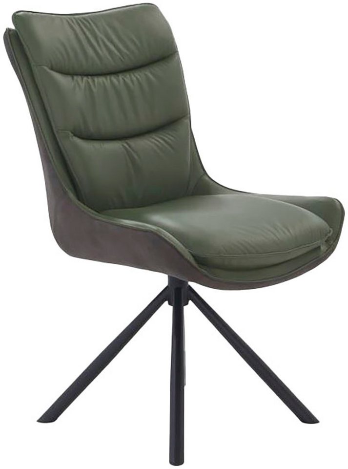 Jockenhöfer Gruppe Drehstuhl Maurice (Set, 2 St) (Set, 2 St), Echtleder, inklusive Drehfunktion (360), bis 150kg belastbar – Bild 3 von 5
