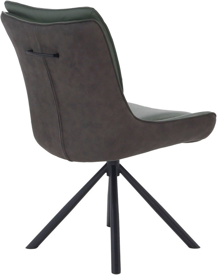 Jockenhöfer Gruppe Drehstuhl Maurice (Set, 2 St) (Set, 2 St), Echtleder, inklusive Drehfunktion (360), bis 150kg belastbar – Bild 5 von 5