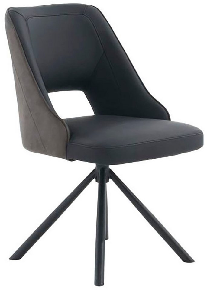 Jockenhöfer Gruppe Drehstuhl Milo (Set, 2 St) (Set, 2 St), Echtleder, inklusive Drehfunktion (360), bis 150kg belastbar – Bild 3 von 5