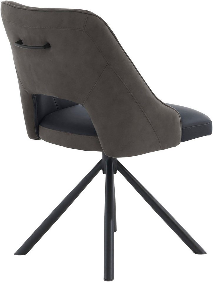 Jockenhöfer Gruppe Drehstuhl Milo (Set, 2 St) (Set, 2 St), Echtleder, inklusive Drehfunktion (360), bis 150kg belastbar – Bild 4 von 5