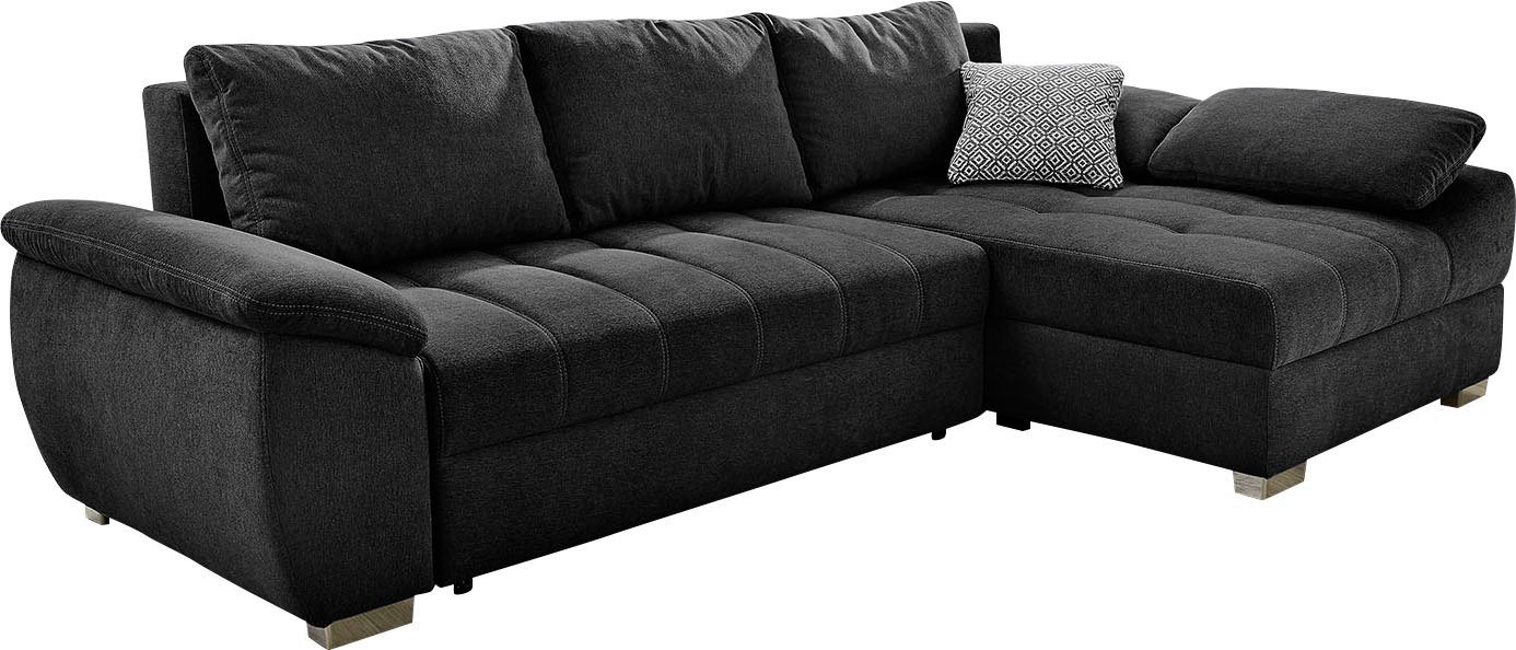 Jockenhöfer Gruppe Ecksofa Alster L-Form, B: 268 cm, mit Schlaffunktion, Bettkasten & Zierkissen – Bild 3 von 5