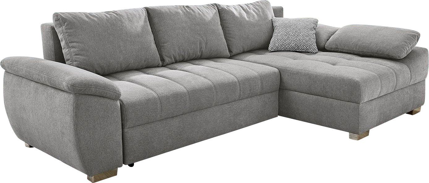 Jockenhöfer Gruppe Ecksofa Alster L-Form, B: 268 cm, mit Schlaffunktion, Bettkasten & Zierkissen – Bild 3 von 5